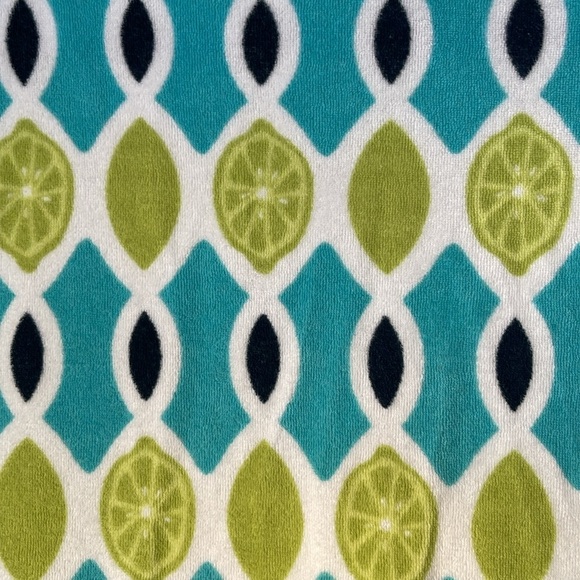 Vineyard Vines Terry Coverup Tunic Dress Top Shirt Lime Argyle L VV - Picture 5 of 6